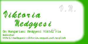 viktoria medgyesi business card